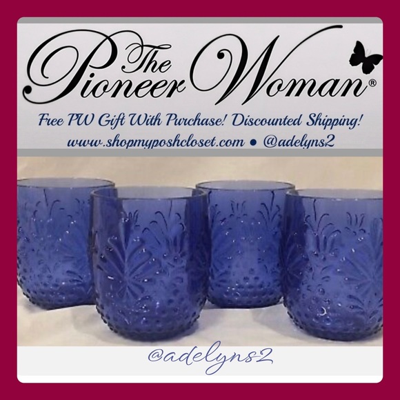 Last Set 🌺 New Pioneer Woman Sunny Days Tritan Stemless Wine Glasses Set of 4 - Picture 3 of 5